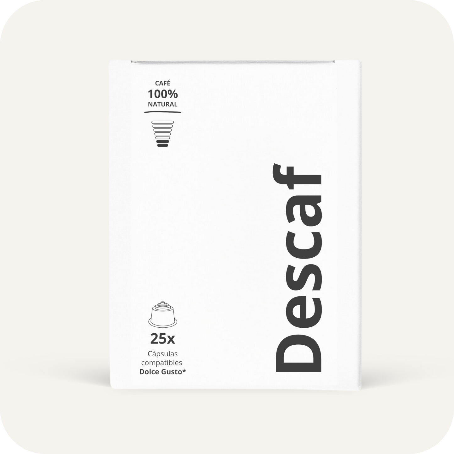Descafeinado - 25 cápsulas compatibles Dolce Gusto*