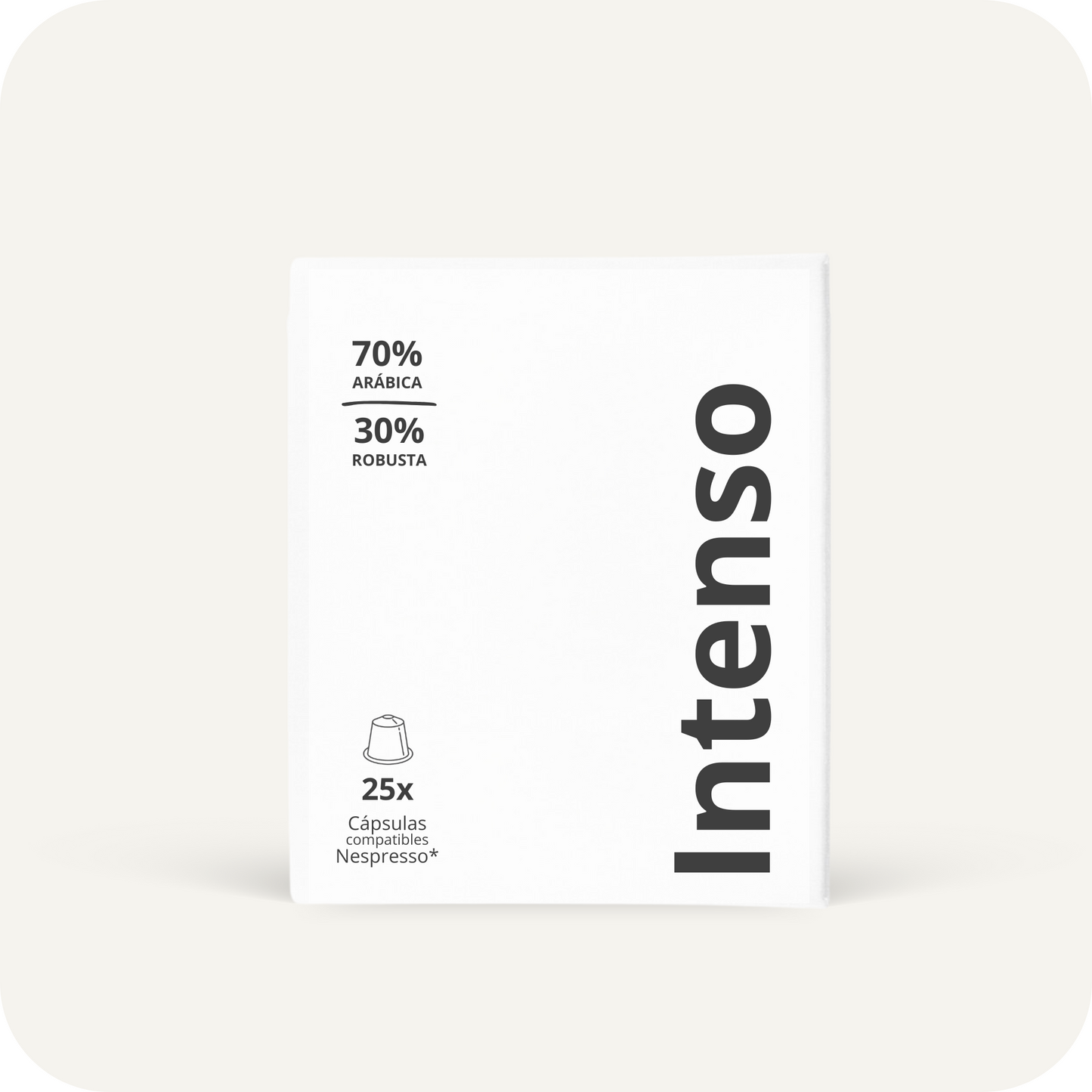 Intenso - 25 cápsulas compatibles Nespresso*