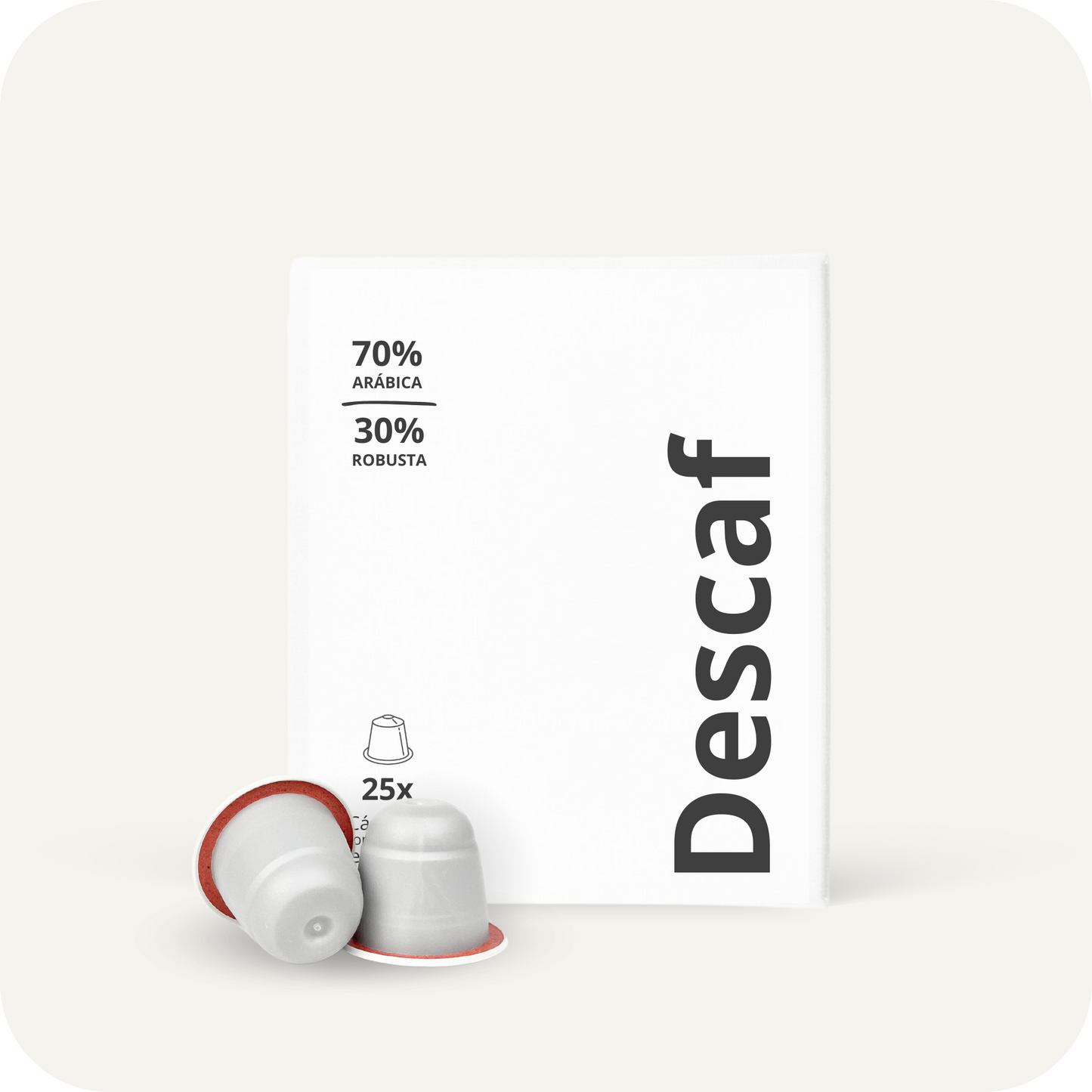 Descaf - 25 cápsulas compatibles Nespresso*