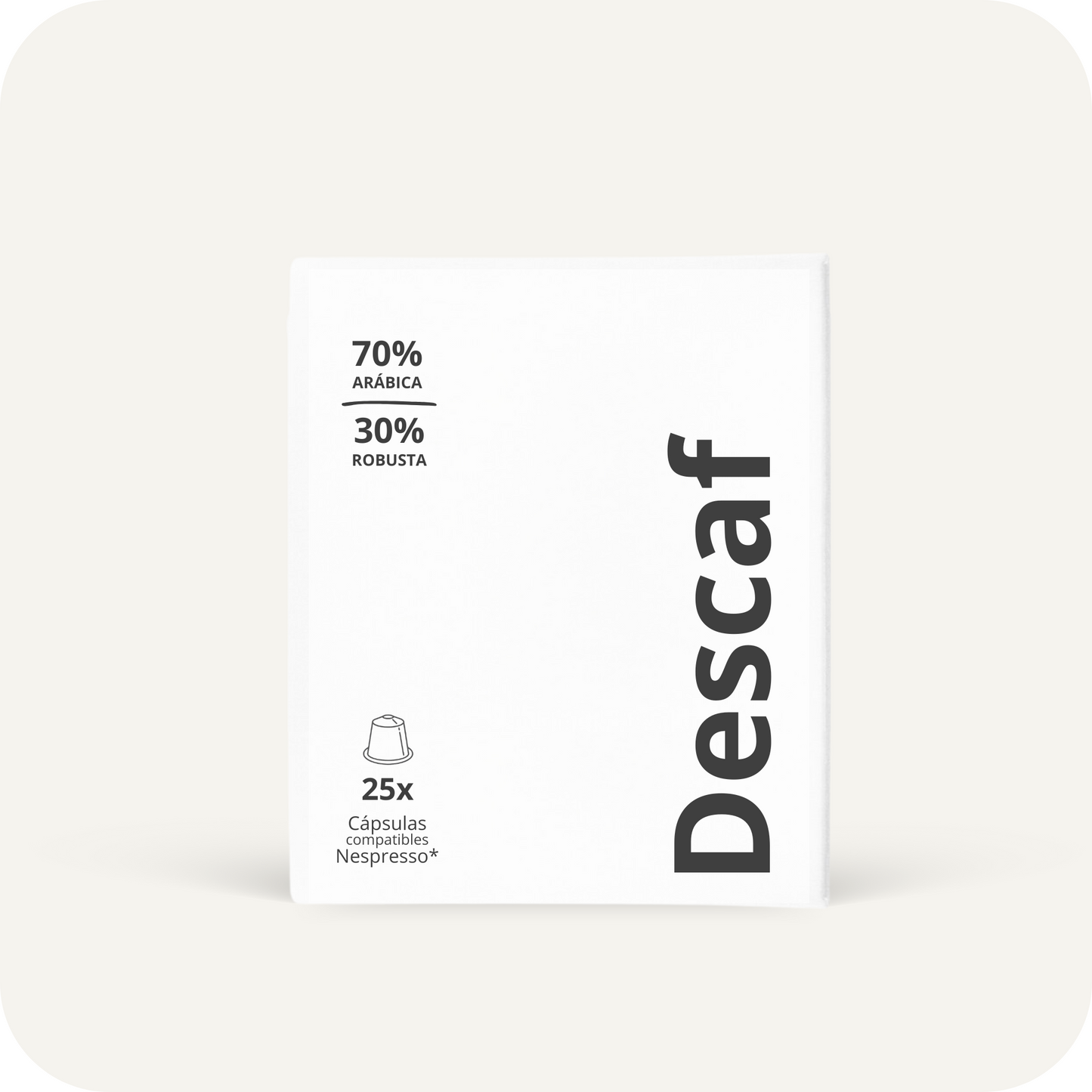 Descaf - 25 cápsulas compatibles Nespresso*